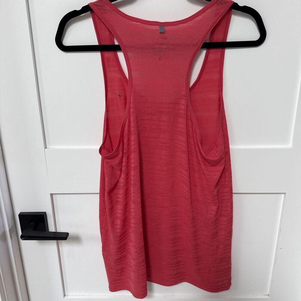 Nike Dri-fit Tank Size Medium Pink burnout top super cute - Picture 6 of 7